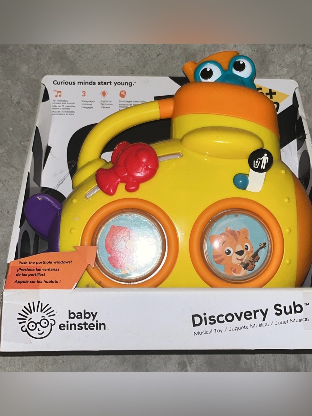 Baby Einstein Discovery Sub Musical Toy - Yellow, Orange, Blue, Purple, Red